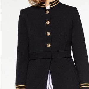 Zara navy blue military style jacket